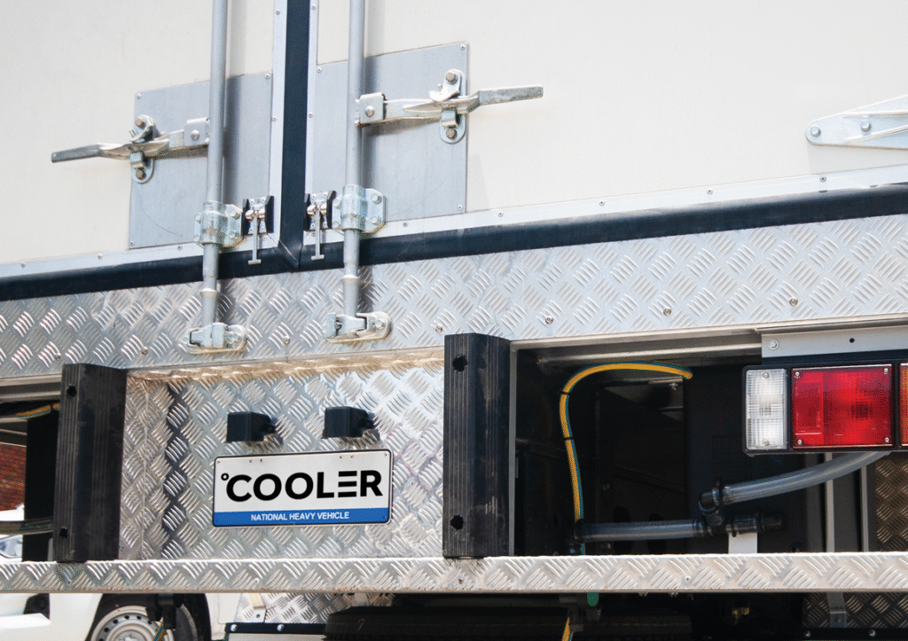 Outside of a truck body | Featured image for the Refrigerated Truck Bodies page.