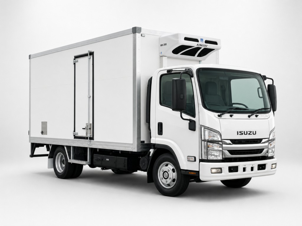Cooler 2 Pallet Refrigerated body with ESB on Isuzu Truck